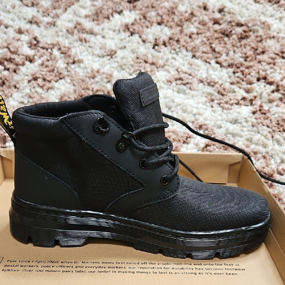 Dr. Martens Black Canvas Men's Boots